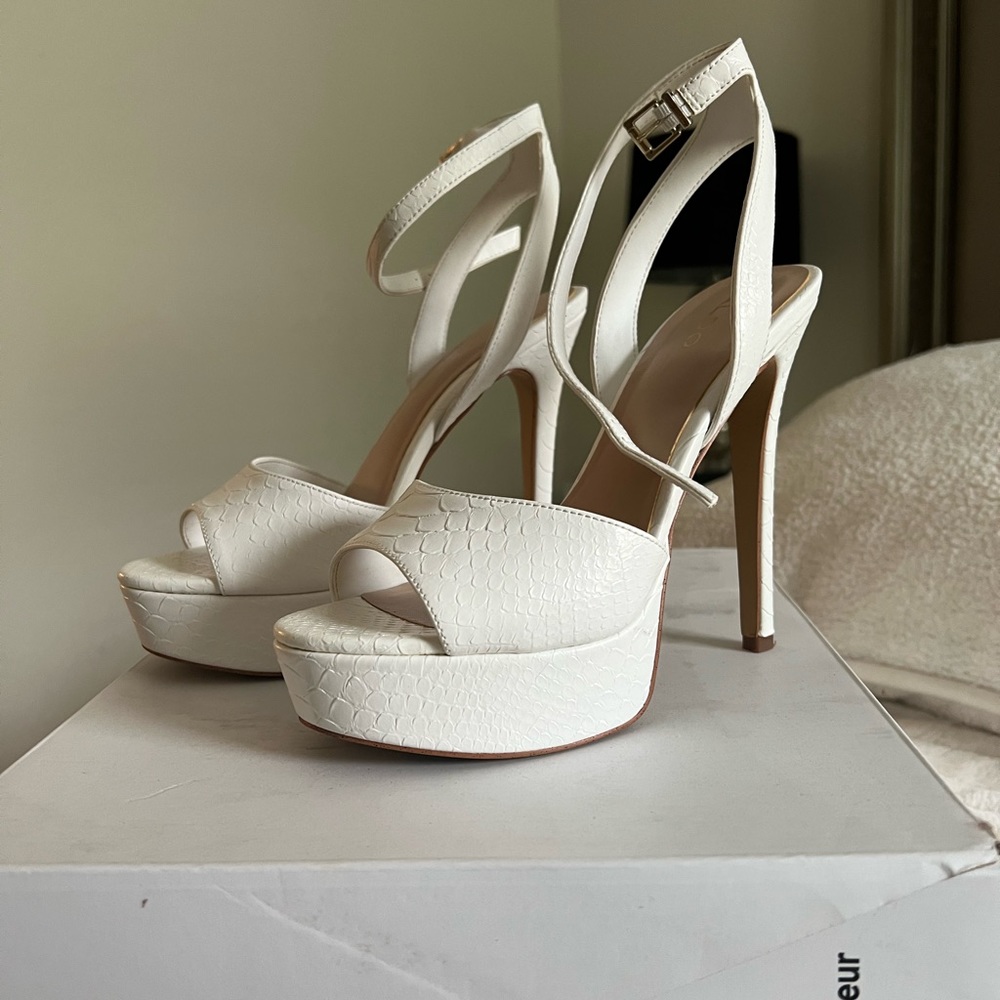 Aldo Snake Skin Neuling Heels